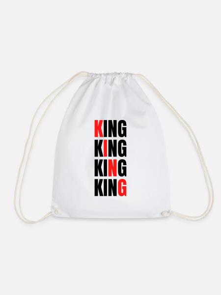 King - Turnbeutel - Weiß