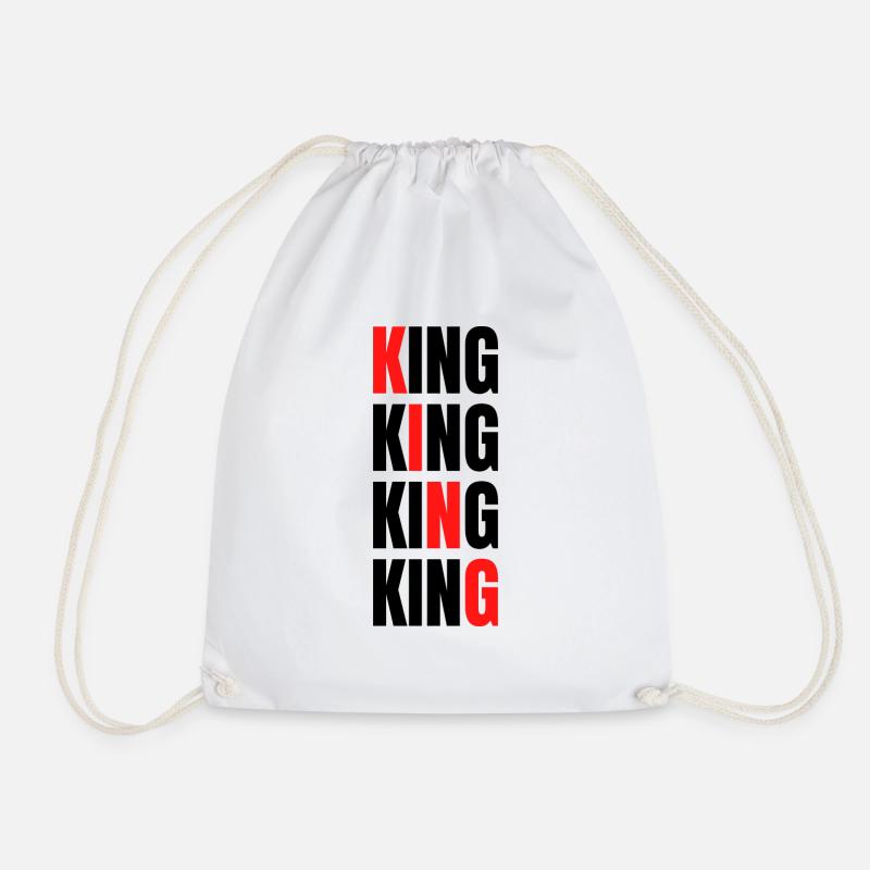 King - Turnbeutel - Weiß
