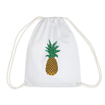 Pineapple - Drawstring Bag - white - Front