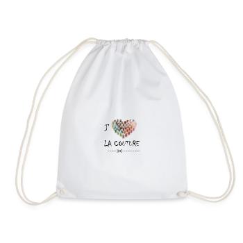 J'aime la couture - Sac de sport léger - blanc - Devant