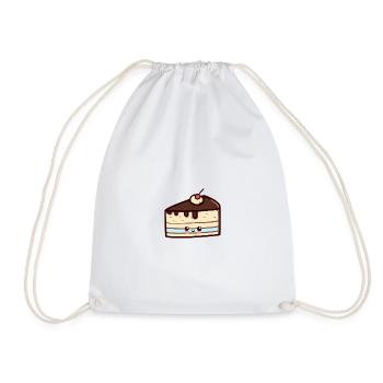 Morceau de gâteau au moka, délicieux ! - Sac de sport léger - blanc - Devant