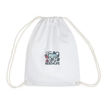 Conception de jeux et de style de vie nerd - Sac de sport léger - blanc - Devant