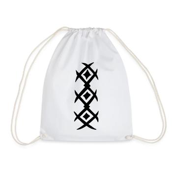 Tatouage de chemise - Sac de sport léger - blanc - Devant