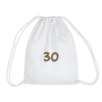30. 30 YEARS. 30th ANNIVERSARY. 30TH ANNIVERSARY. - Drawstring Bag - white - Front