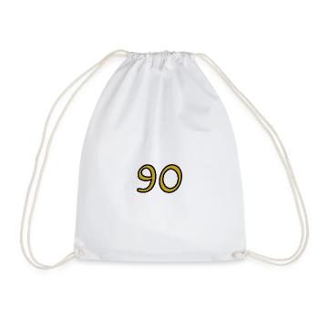90. 90 ANS. 90e ANNIVERSAIRE. ANNIVERSAIRE 90 ANS. - Sac de sport léger - blanc - Devant