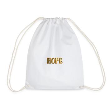 NOUVEAU -- Doré « Espoir » - Style classique. - Sac de sport léger - blanc - Devant