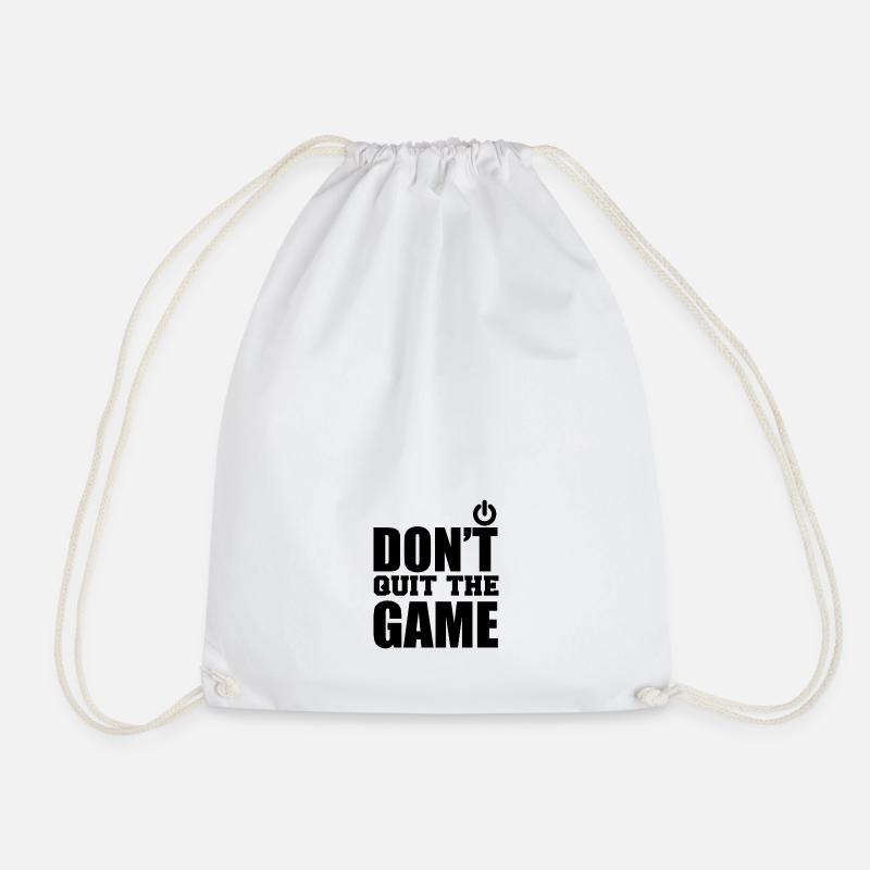 Ne quittez pas le jeu noir - Sac de sport léger - blanc