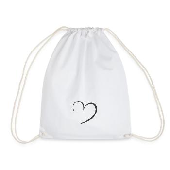 Cœur - Sac de sport léger - blanc - Devant