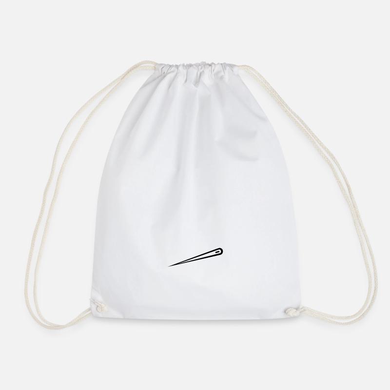 Embroider - Drawstring Bag - white