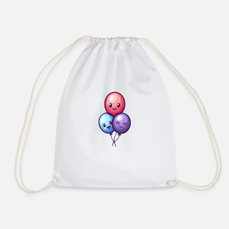 Balloons for children - Drawstring Bag - white