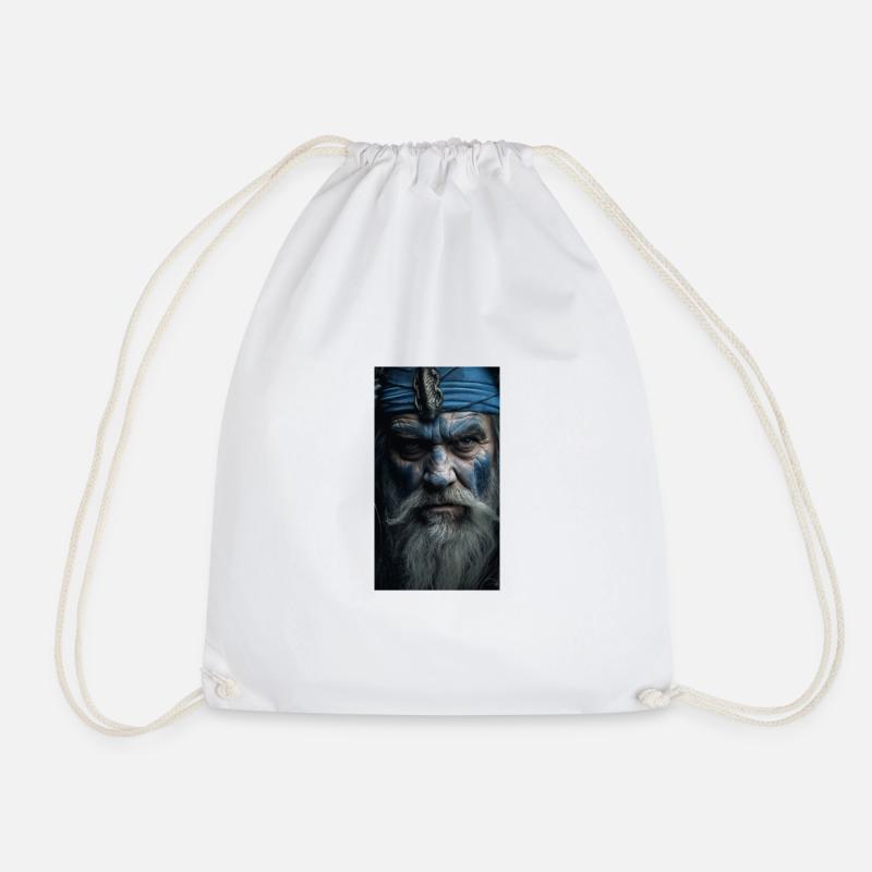 Viking - Drawstring Bag - white