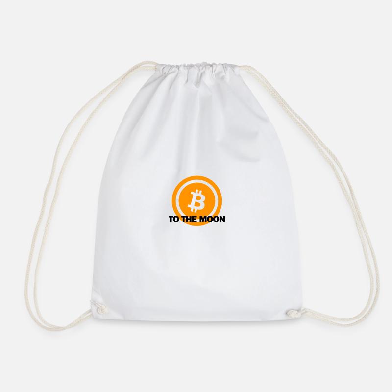 Bitcoin to the moon - Turnbeutel - Weiß