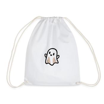 Halloween - Gespenst - Turnbeutel - Weiß - Vorne