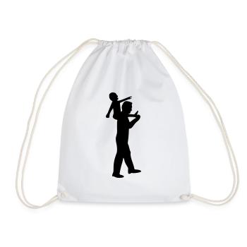 papa porte - Sac de sport léger - blanc - Devant