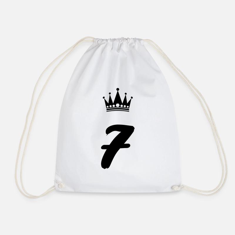 7 Krone - Turnbeutel - Weiß