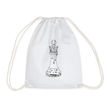 King - Drawstring Bag - white - Front