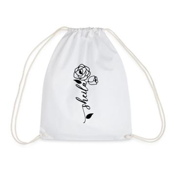 Sheila Nom Prénom Nom Fleur - Sac de sport léger - blanc - Devant