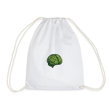 Cerveau de laitue - Sac de sport léger - blanc - Devant