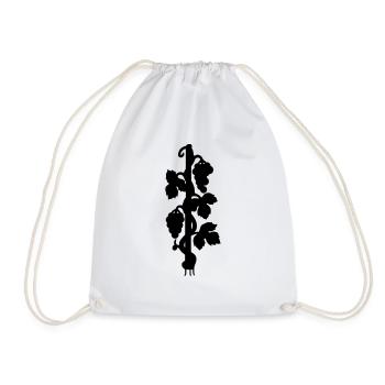 Silhouette Baies Reebe Raisin Idée de cadeau - Sac de sport léger - blanc - Devant