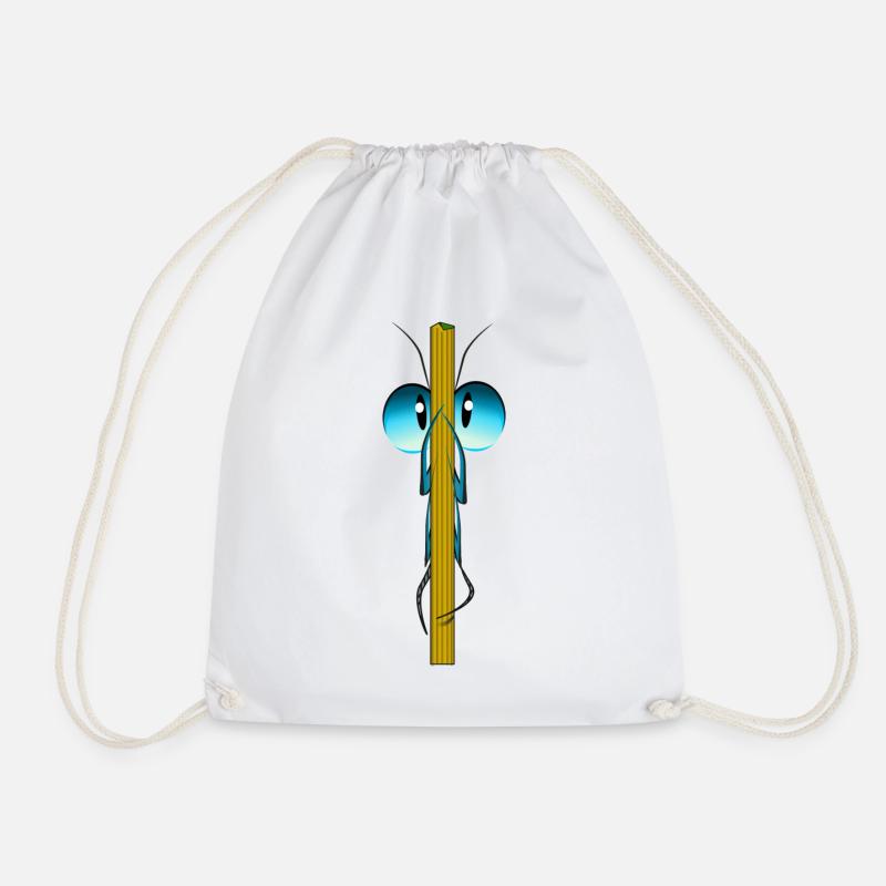 insect - Drawstring Bag - white