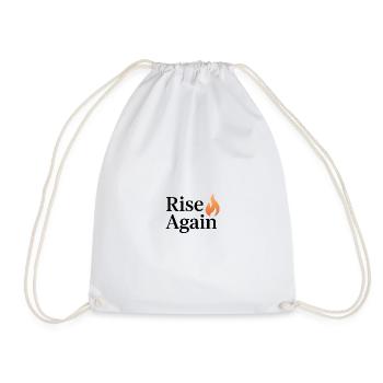 Logo de la flamme de remontée - Sac de sport léger - blanc - Devant