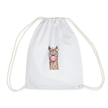 Llama lama alpaca no problama probllama - Turnbeutel - Weiß - Vorne