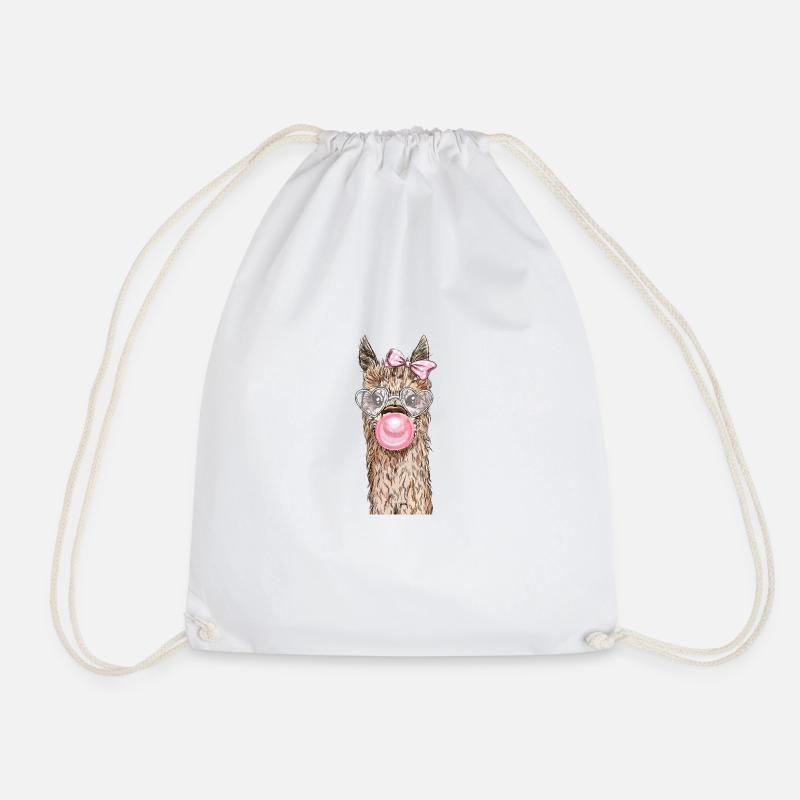 Llama lama alpaca no problama probllama - Turnbeutel - Weiß