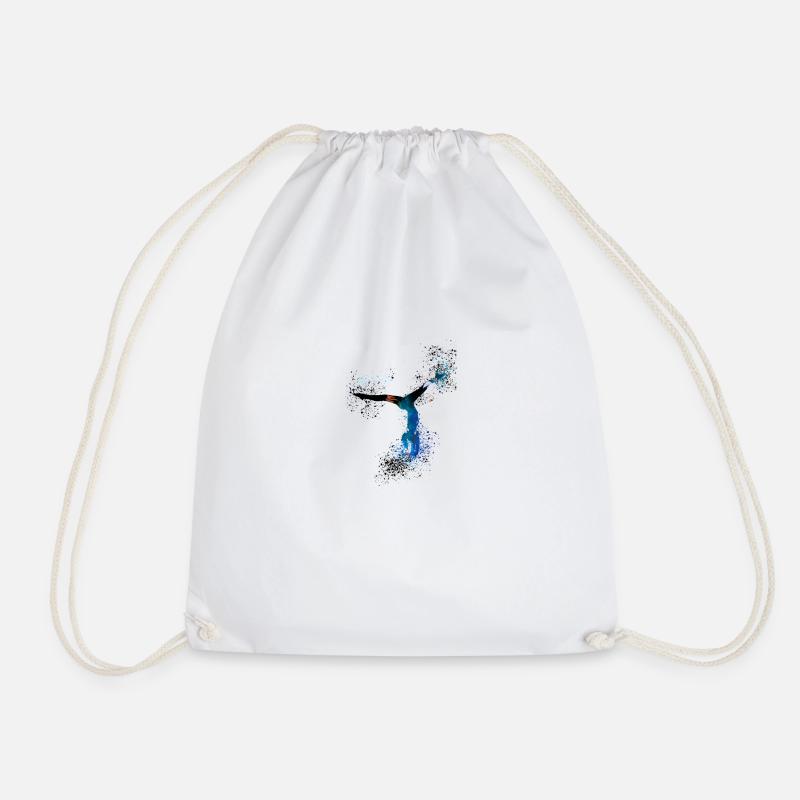 gymnastique, gymnaste, blanc, graffiti, danseur - Sac de sport léger - blanc