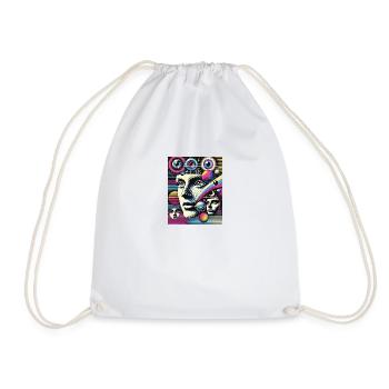 Celestial Mind - the universe in the head - Drawstring Bag - white - Front