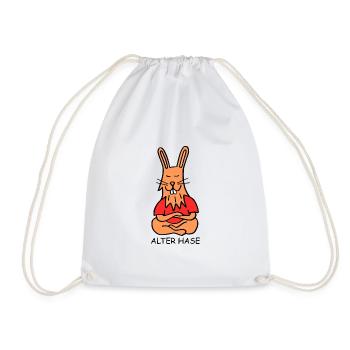 Alter Hase - Turnbeutel - Weiß - Vorne