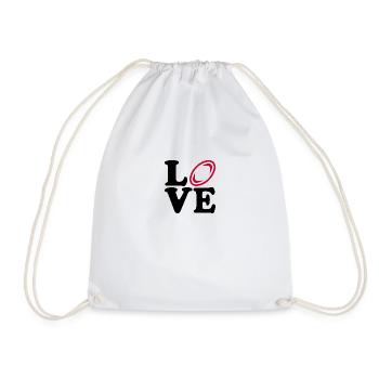 love football - Turnbeutel - Weiß - Vorne