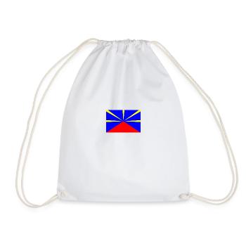 Drapeau de la Réunion - Sac de sport léger - blanc - Devant