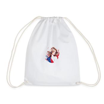 Tee shirt France - Sac de sport léger - blanc - Devant