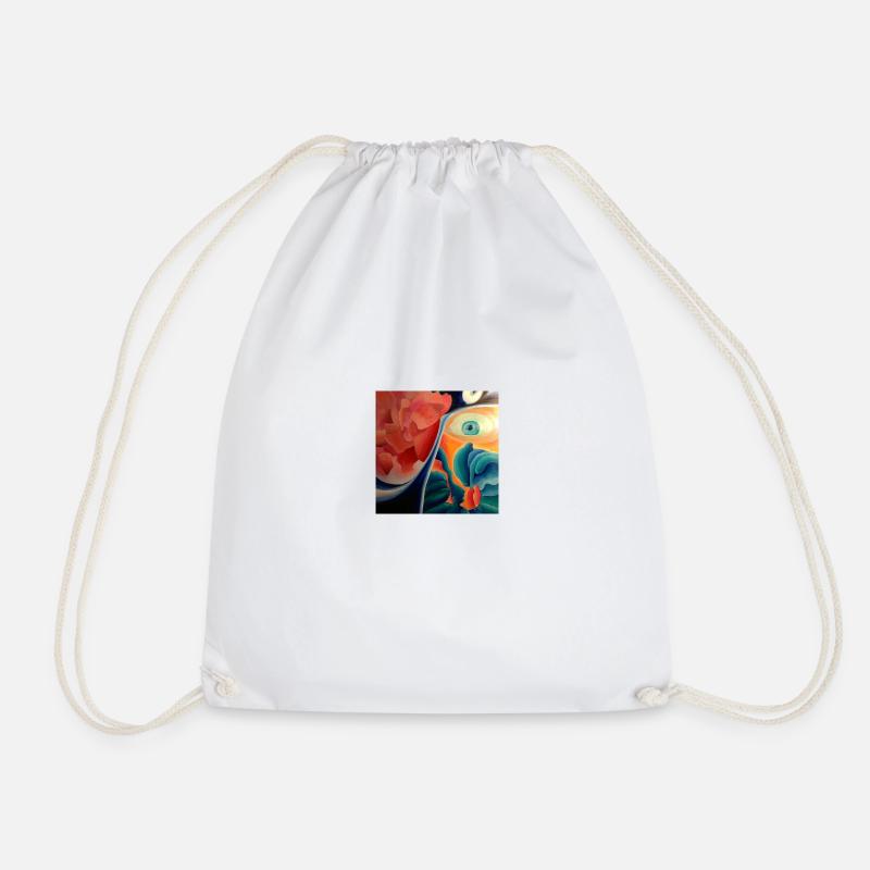Dive to the heart - Drawstring Bag - white