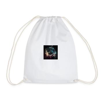 Hands that hold light/energy - Drawstring Bag - white - Front