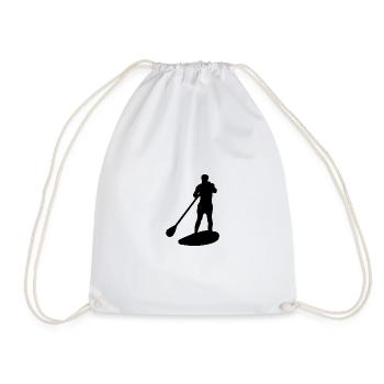 Husband Father Stand-up Paddle - Drawstring Bag - white - Front