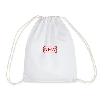 New - Drawstring Bag - white - Front