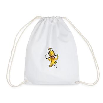 Banana Beat Maskottchen - Turnbeutel - Weiß - Vorne