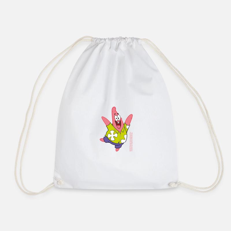 The Patrick Star Show Happy Patrick - Drawstring Bag - white