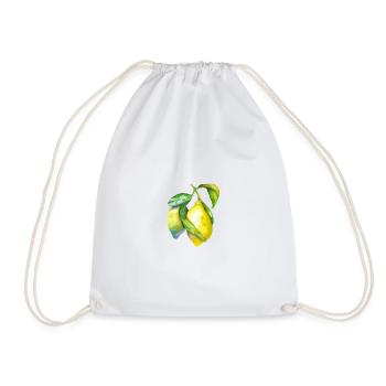 Citron frais aquarelle - Sac de sport léger - blanc - Devant