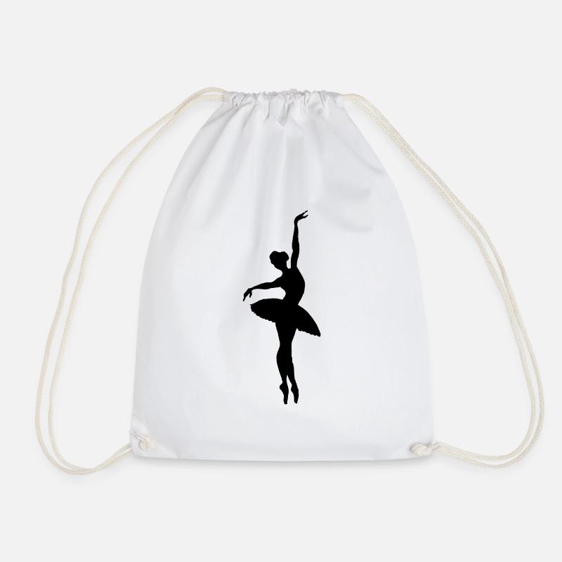 dancer silhouette - Turnbeutel - Weiß