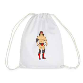 wrestling wrestler sumo boxers boxing1 - Drawstring Bag - white - Front
