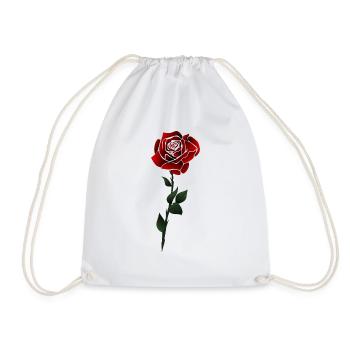 Fleur de roses - Sac de sport léger - blanc - Devant
