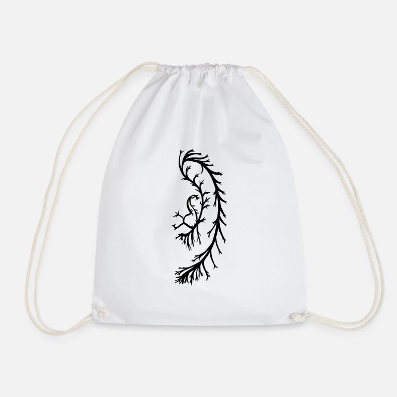 Lion - Drawstring Bag - white