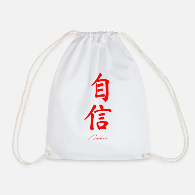 Chinesisch - Turnbeutel - Weiß