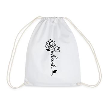 Svenja Nom Prénom Nom Fleur - Sac de sport léger - blanc - Devant
