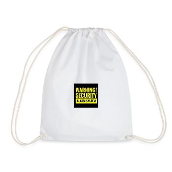 Vaaravainen Turvallisuus Ilmoitus T-paita - Drawstring Bag - white - Front