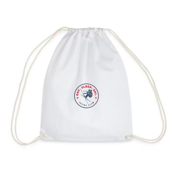 Ski Club Logo Eat Sleep Ski - Drawstring Bag - white - Front