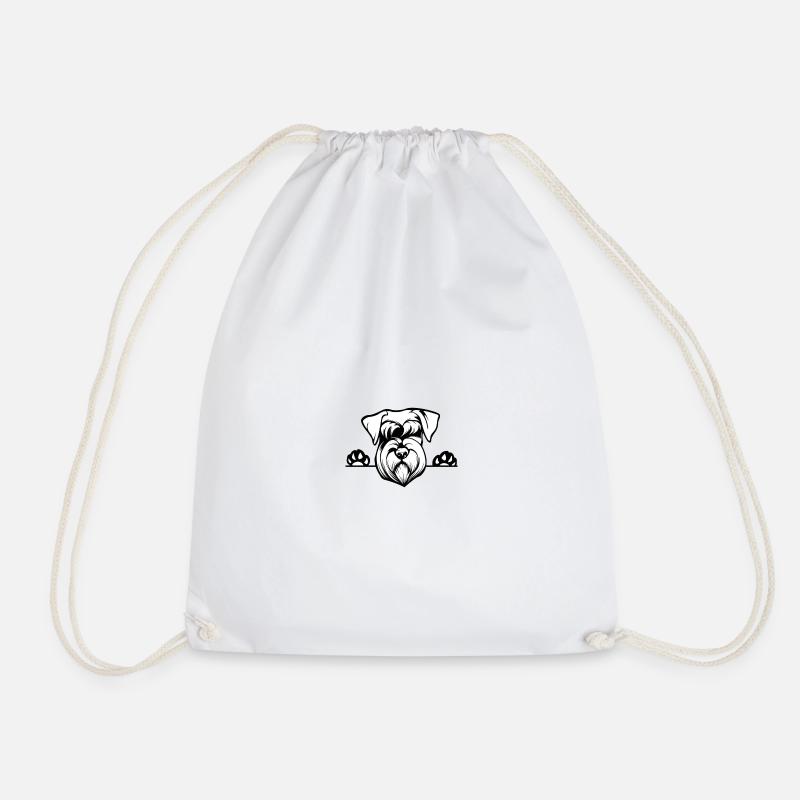 Schnauzer´s Planet - Drawstring Bag - white