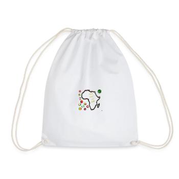 Africa and Football: No Time - Drawstring Bag - white - Front